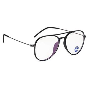 ROYAL SON Unisex Aviator Blue Ray Cut Ultralight Spectacle Frames