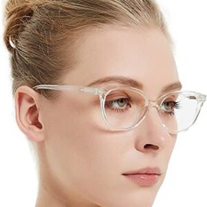 Roshfort Transparent Light Waight Cateye Clear len
