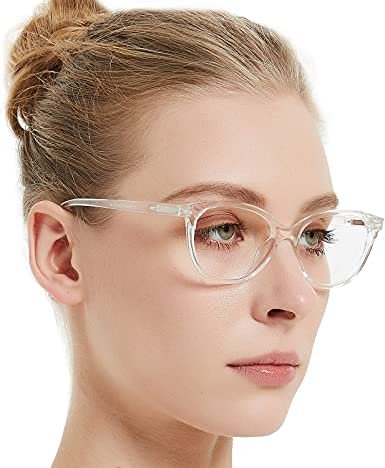 Roshfort Transparent Light Waight Cateye Clear len