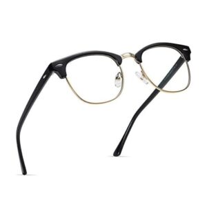 RYNOCHI Eye Protection from UV by Blue Light Blocking Blue Cut Anti Glare Round Glasses