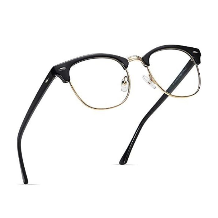 RYNOCHI Eye Protection from UV by Blue Light Blocking Blue Cut Anti Glare Round Glasses