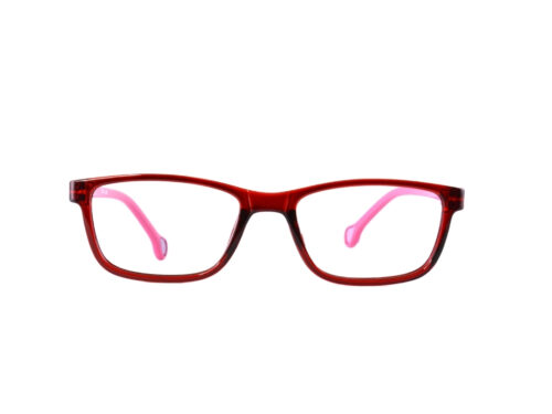 Lensoffer Kids Full Rim Red & Pink Frame