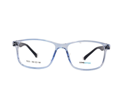 Lensoffer Transparent Black Colour Full Rim Frame