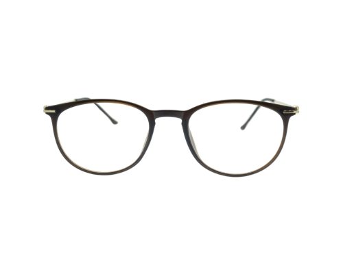 Lensoffer Brown Half Rim Frame
