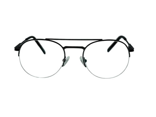 Lensoffer Black Half Rim Frame