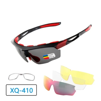 LO SPORT S3171 Interchangeable Lens Cycling Sunglasses - front view