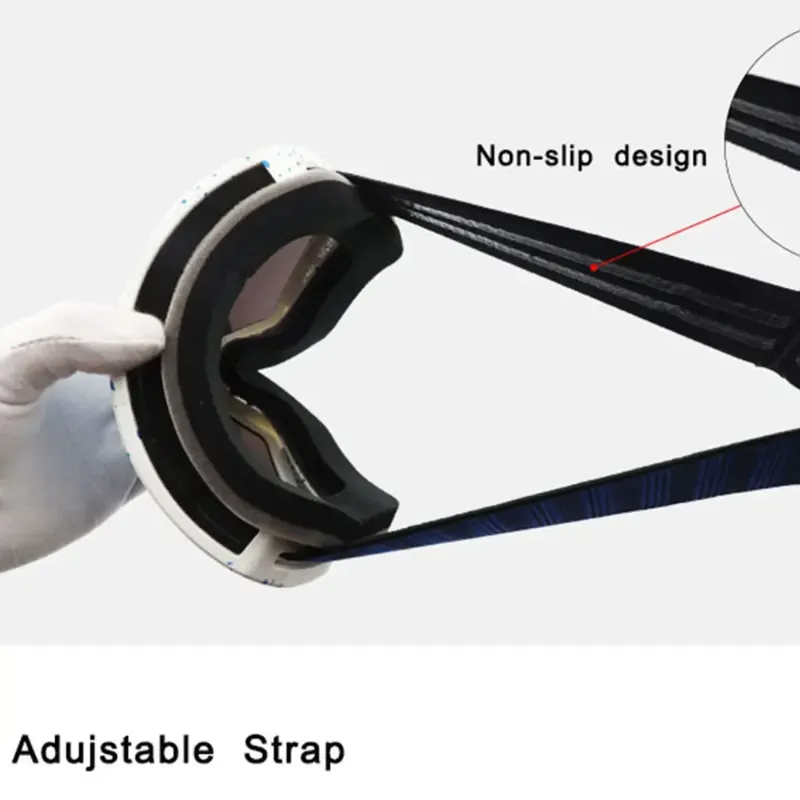 LO SPORT S3252 Anti-Fog Spherical Ski Goggles - angle view