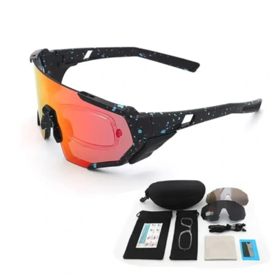 LO SPORT S3265 Mercury Mirror Shield Golf Sunglasses - front view