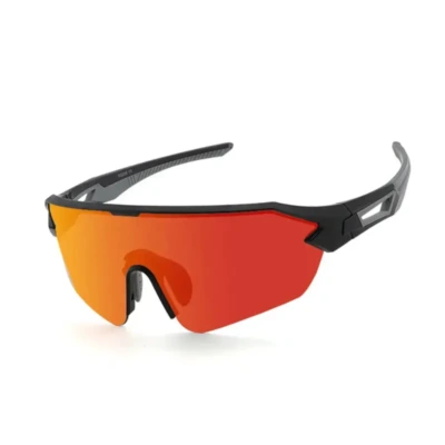 LO SPORT S3285 Polarized Mercury Half-Rim Golf Sunglasses - front view
