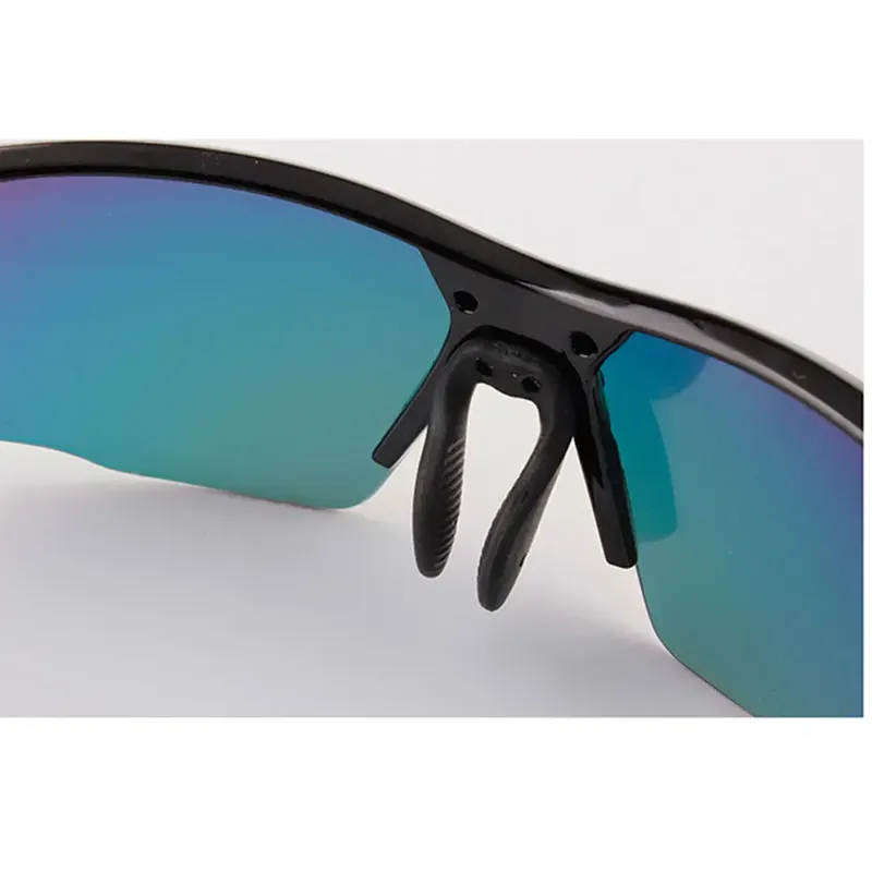LO SPORT S3357 Interchangeable Lens Half-Rim MTB Sunglasses - angle view