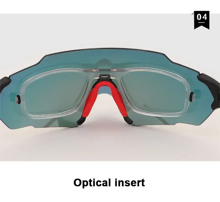 LO SPORT S3383 Polarized Mercury Cycling Sunglasses - detail view