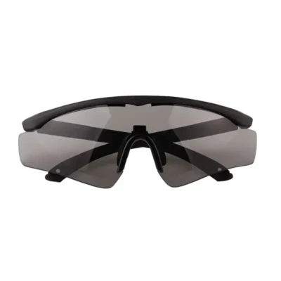 LO SPORT S3406 Polarized Half-Rim Tactical Shooting Glasses - front view