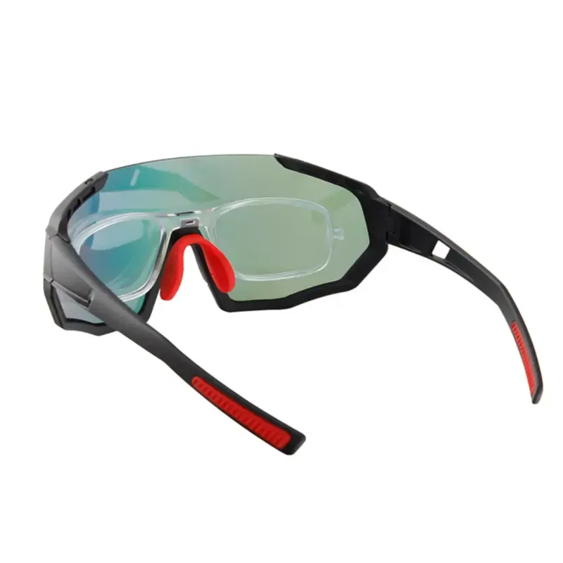 LO SPORT S3457 Interchangeable Lens Full-Frame Baseball Sunglasses for Kids - angle view