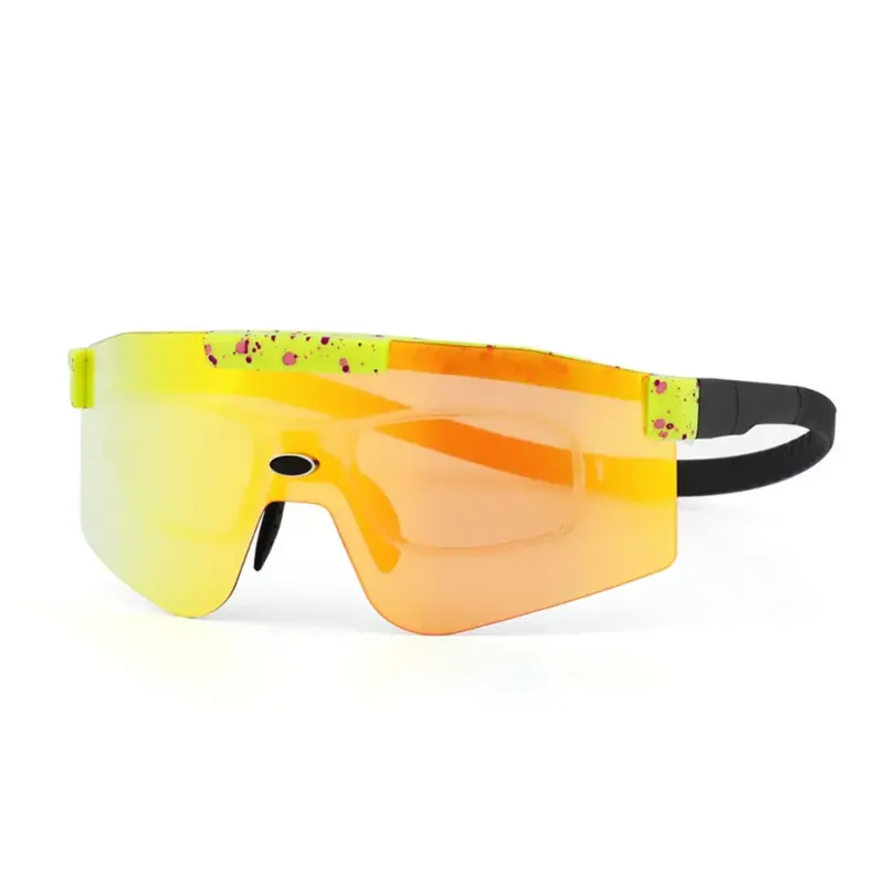 LO SPORT S3490 Magnetic Interchangeable Shield Cycling Sunglasses - side view