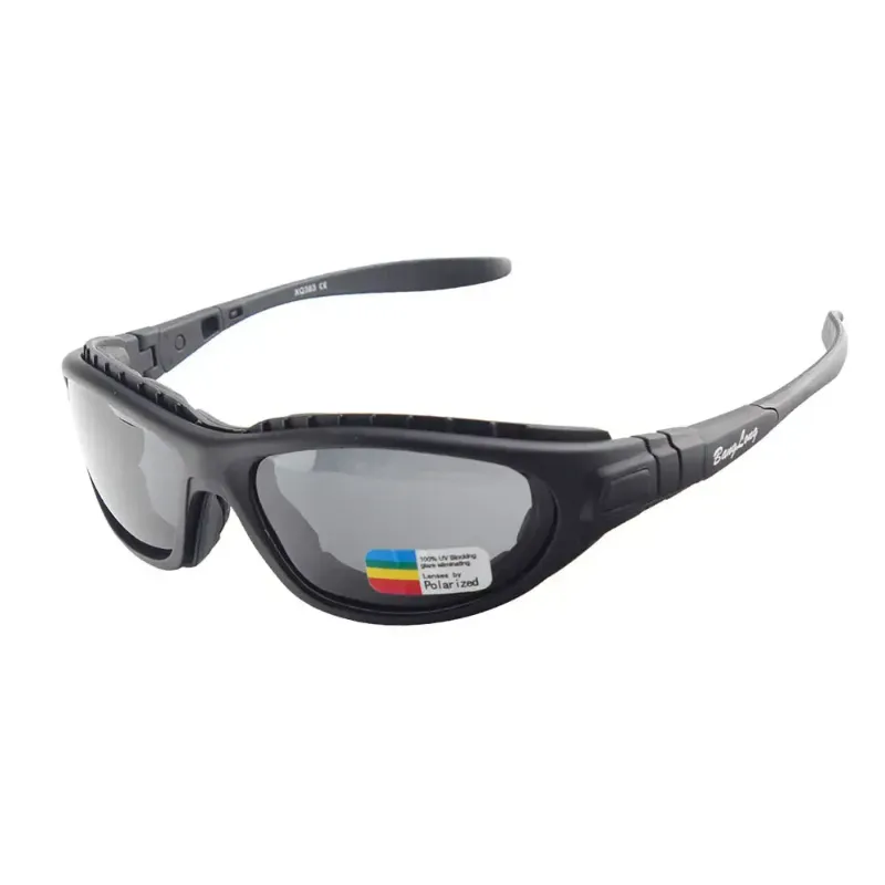 LO SPORT S3496 Polarized Mercury Full-Frame Fishing Sunglasses - side view