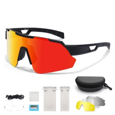 LO SPORT S4511 Mercury Mirror TR90 Golf Sunglasses - front view