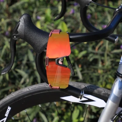LO SPORT S4715 UV400 Half-Rim Cycling Sunglasses - front view