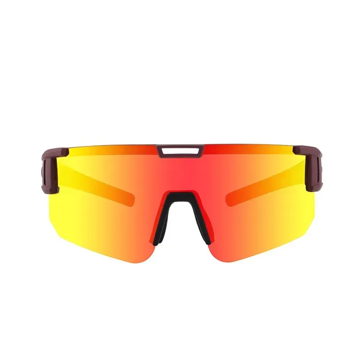 LO SPORT S4715 UV400 Half-Rim Cycling Sunglasses - angle view