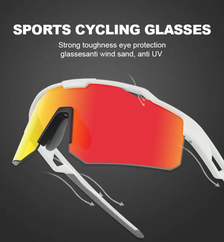 LO SPORT S5333 Mercury Mirror MTB Sunglasses - front view