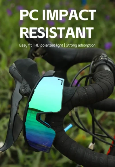 LO SPORT S5365 UV400 Shield Cycling Sunglasses - front view