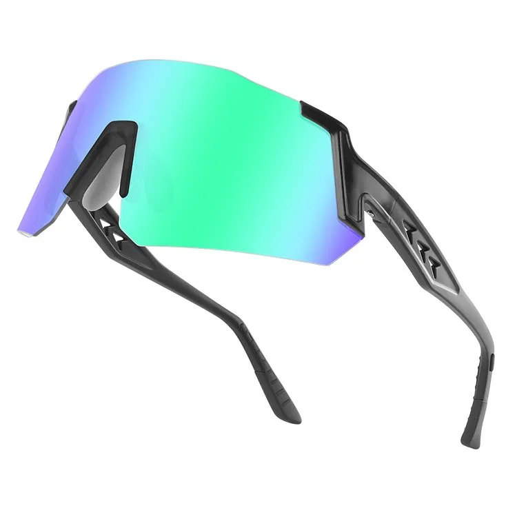 LO SPORT S5817 Polarized Rimless Cycling Sunglasses - side view