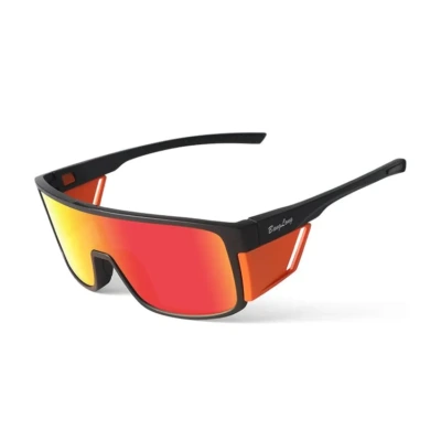 LO SPORT S677 Interchangeable Lens Shield Fishing Sunglasses - front view