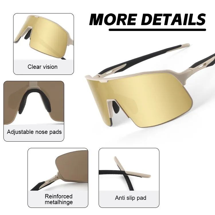LO SPORT PanoView TR90 Wraparound Sports Sunglasses - close-up